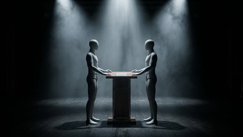Dark Stage 3D scene example