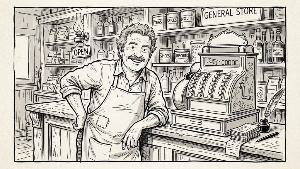 Ink Cartoon scene example