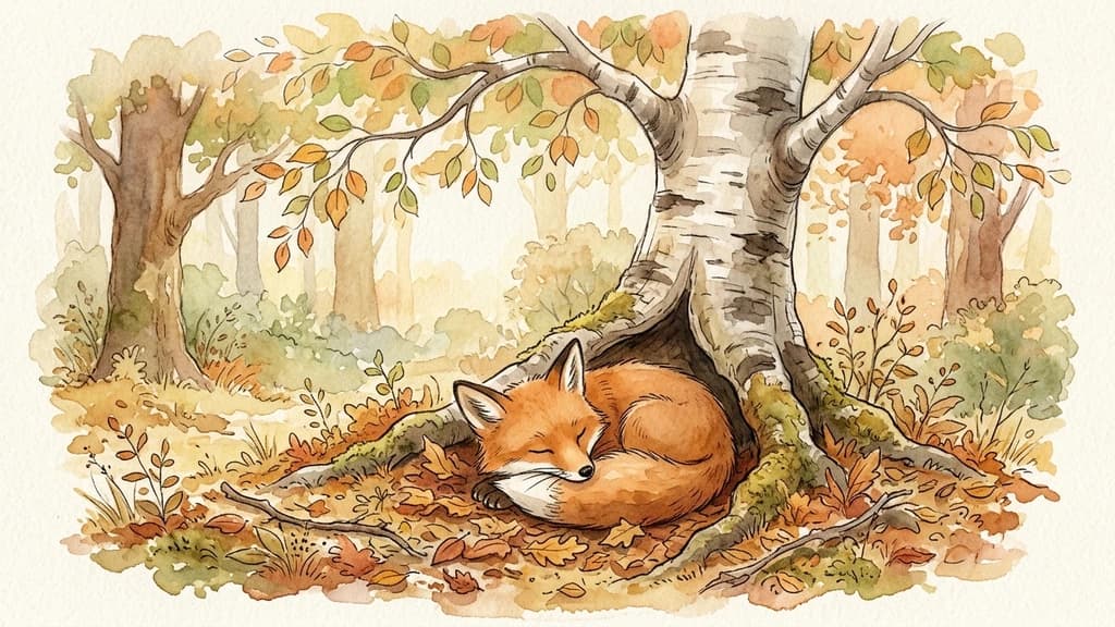 Watercolour Story scene example